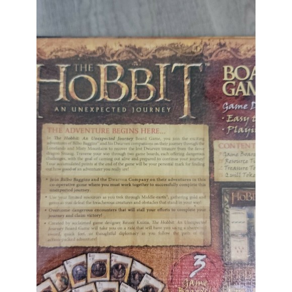 The Hobbit: An Unexpected Journey Board Game New Unopened CRYPTOZOIC 2013 - Picture 3 of 8